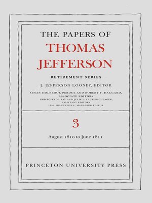 cover image of The Papers of Thomas Jefferson, Retirement Series, Volume 3